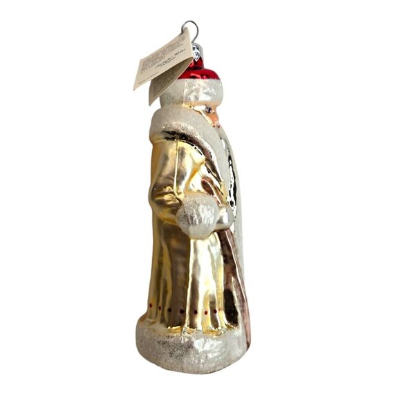 Radko Christmas Russain Santa White‎ Ornament Rare Pink Staff W Tag - Picture 2 of 15